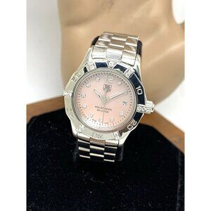 Tag Heuer Women's Watch WAS141H Aquaracer Swiss Quartz Mother of Pearl Dial 27mm